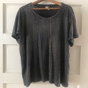 Magnolia Pearl Faded Black Polka Dot Tee